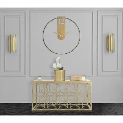 Horloge en métal Goldy 60x4.5 cm