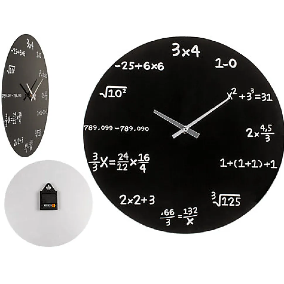Horloge en verre MATHEMATIC 35 cm