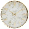 Horloge Izzie doré D30cm - Atmosphera
