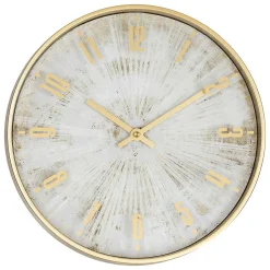 Horloge Izzie doré D30cm - Atmosphera
