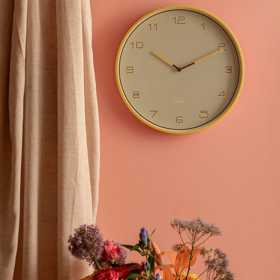 Horloge Lined Numbers D40cm en Métal - Present Time