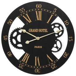 Horloge mécanique Camillo D54cm noir - Atmosphera