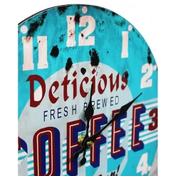 Horloge murale 30 cm élégante, idéale pour la cuisine - COFFEE