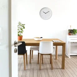 Horloge murale design blanc ⌀30 x ep.4,5cm