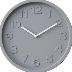 Horloge murale design gris ⌀30 x ep.4,5cm