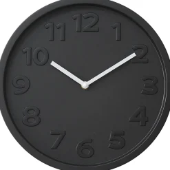Horloge murale design noir ⌀30 x ep.4,5cm