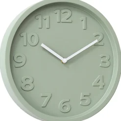 Horloge murale design vert olive ⌀30 x ep.4,5cm