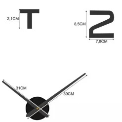 Horloge murale DIY LOFT 3D 60-130cm
