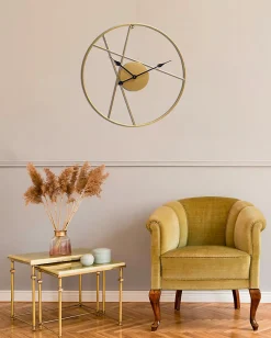 Horloge murale dorée ronde⌀60 cm Dada Art