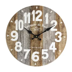 Horloge Murale Horloge Décorative Vintage Rustique 34x34x4