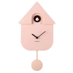 Horloge murale moderne Cuckoo Rose pâle