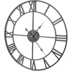 Horloge murale rétro chiffre romain - noir 47,5 cm