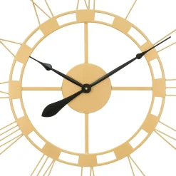 Horloge murale style vintage fer or pendule salon Stockholm 85 cm WOMO-DESIGN