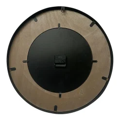 Horloge Murale Vintage Blanc Brun Noir Mdf Métal Analogique