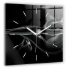 Horloge murale Wallfluent 60x60 cm Aiguilles blanches Fumée abstraite 1 pcs