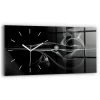Horloge murale Wallfluent 60x30 cm Aiguilles blanches Fumée abstraite 1 pcs
