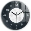 Horloge murale Wallfluent fi60 cm Aiguilles noires Pleine Lune 1 pcs