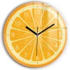 Horloge murale Wallfluent fi60 cm Aiguilles noires Orange juteuse 1 pcs