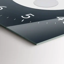 Horloge murale Wallfluent 60x60 cm Aiguilles noires Pleine Lune 1 pcs