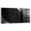 Horloge murale Wallfluent 60x30 cm Aiguilles noires Lignes noir et argent 1 pcs