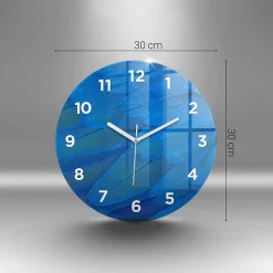 Horloge murale Wallfluent fi30 cm Avec chiffres Aiguilles blanches Gris clair 1 pcs