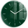 Horloge murale Wallfluent fi30 cm Aiguilles blanches Vert bouteille 1 pcs