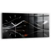 Horloge murale Wallfluent 60x30 cm Aiguilles blanches Abstraction 1 pcs