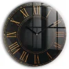 Horloge murale Wallfluent fi60 cm Aiguilles noires Chiffres romains anciens 1 pcs