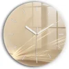 Horloge murale Wallfluent fi60 cm Aiguilles blanches Lumière abstraite 1 pcs