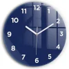 Horloge murale Wallfluent fi60 cm Avec chiffres Aiguilles blanches Bleu marine 1 pcs