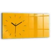 Horloge murale Wallfluent 60x30 cm Aiguilles noires Jaune doré 1 pcs