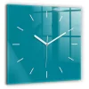 Horloge murale Wallfluent 60x60 cm Aiguilles blanches Bleu turquoise 1 pcs