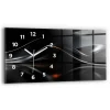 Horloge murale Wallfluent 60x30 cm Avec chiffres Aiguilles blanches Abstraction 1 pcs
