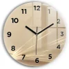 Horloge murale Wallfluent fi30 cm Avec chiffres Aiguilles noires Lumière abstraite 1 pcs