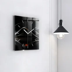 Horloge murale Wallfluent 30x30 cm Aiguilles blanches Abstraction 1 pcs