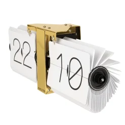 Horloge No Case casier laiton H14cm en Métal - Present Time