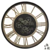 Horloge Paul - métal & bois D57 cm - Atmosphera