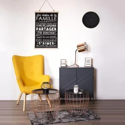 Horloge ronde Deco Chic - Diam. 30,5 cm