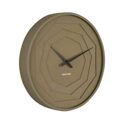 Horloge ronde en bois Origami 30 cm