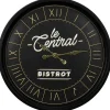 Horloge ronde en plastique Bistrot 50 cm