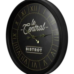 Horloge ronde en plastique Bistrot 50 cm