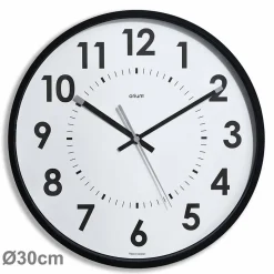 Horloge silencieuse Abylis diamètre 30cm - Noir - Orium