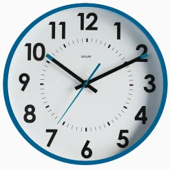 Horloge silencieuse Abylis diamètre 30cm - Bleu canard - Orium