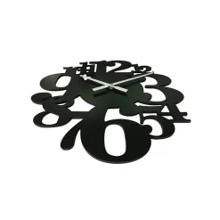 Horloge Suspendue Montres Noir Mdf Grands Chiffres 55x50x4,5