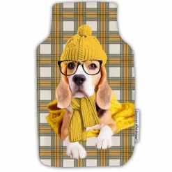 Housse de bouillotte Beagle a lunette