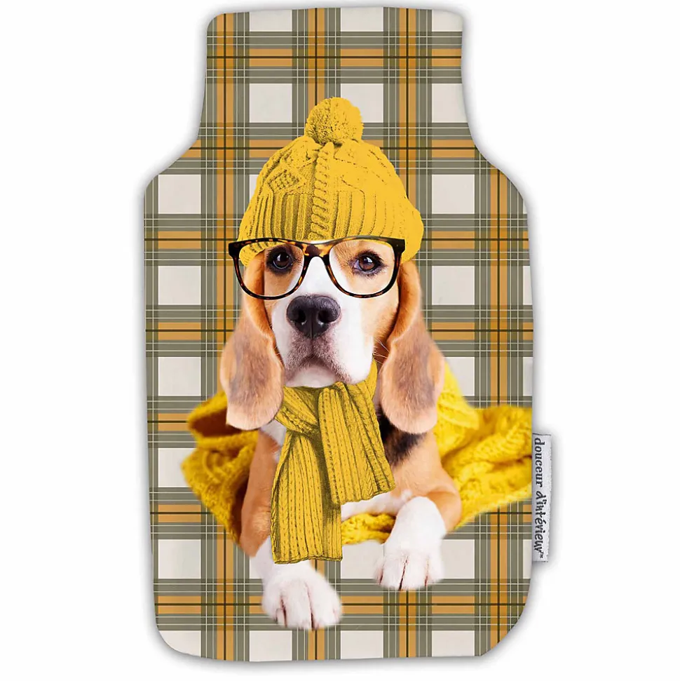 Housse de bouillotte Beagle a lunette