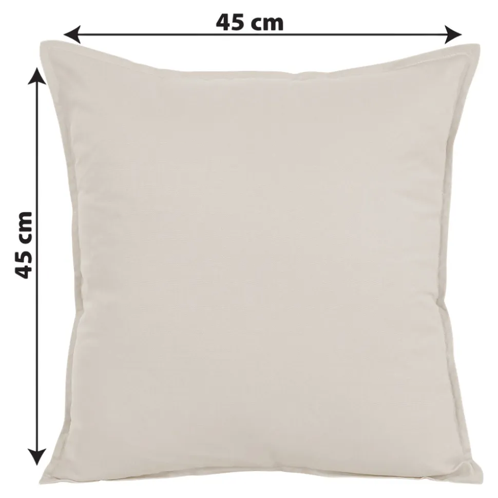 Housse de coussin 100% coton Hiva beige l.45 x H.45cm GoodHome