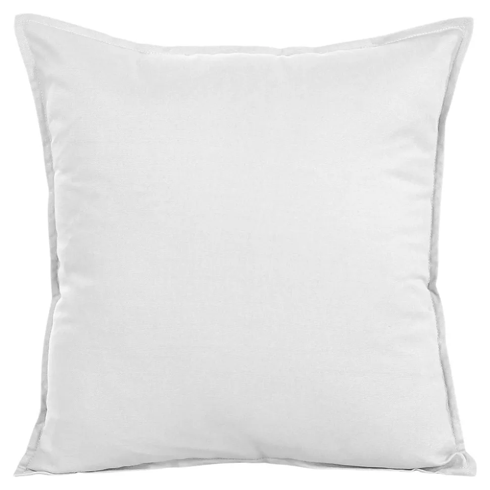 Housse de coussin 100% coton blanc l.45 x H.45 cm GoodHome Hiva
