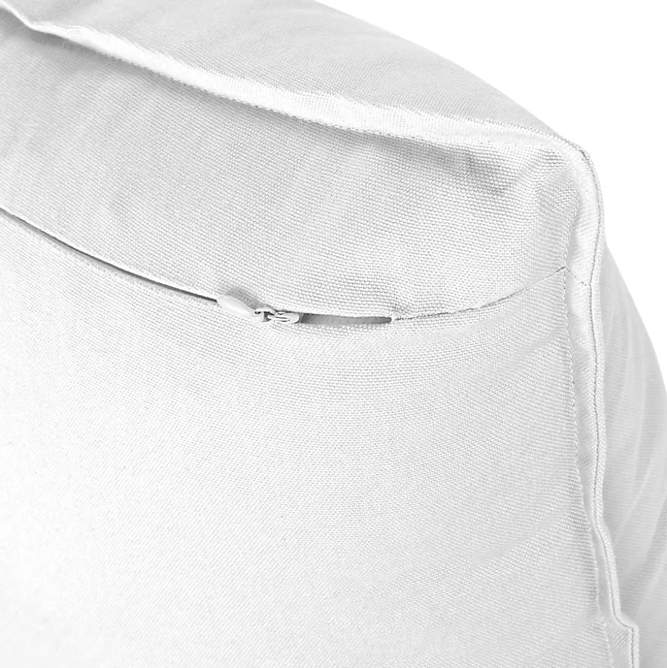 Housse de coussin 100% coton blanc l.45 x H.45 cm GoodHome Hiva