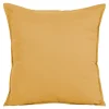 Housse de coussin 100% coton Hiva jaune ocre l.60 x H.60cm GoodHome
